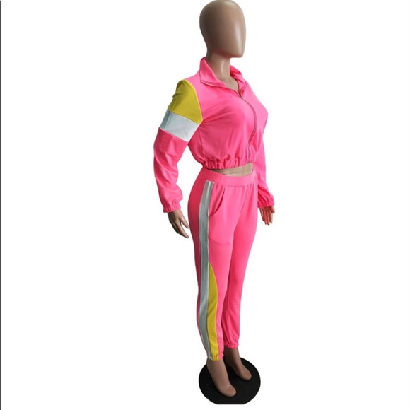 Long sleeve jacket casual 2 piece set - Picture 3 of 4